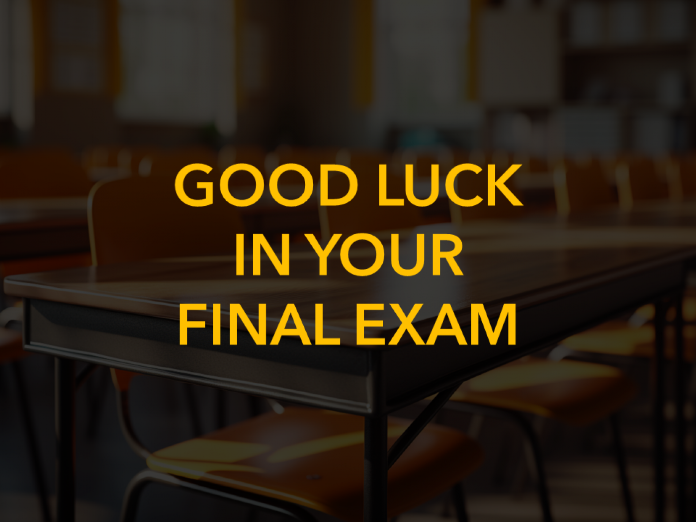 Happy Final Examination Sem 1, 2023/24